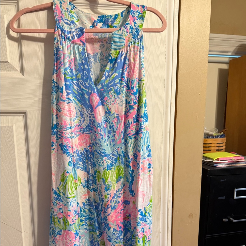 Lilly Pulitzer Ross Shift Dress in Fished My Wish (2 dresses) SIZE MEDIUM
